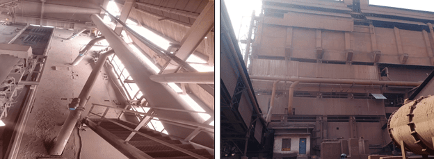 Blast-furnace bag house